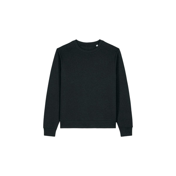 Felpa Girocollo Donna In Cotone Riciclato Stella Thinker nero / XS - personalizzabile con logo
