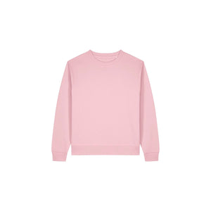 Felpa Girocollo Donna In Cotone Riciclato Stella Thinker rosa / XS - personalizzabile con logo