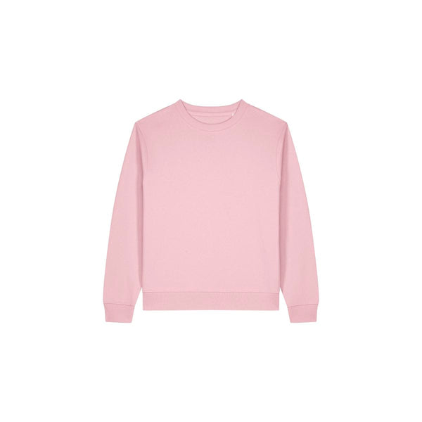 Felpa Girocollo Donna In Cotone Riciclato Stella Thinker rosa / XS - personalizzabile con logo