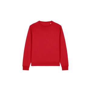 Felpa Girocollo Donna In Cotone Riciclato Stella Thinker rosso / XS - personalizzabile con logo