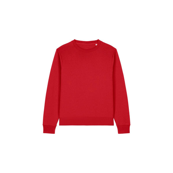 Felpa Girocollo Donna In Cotone Riciclato Stella Thinker rosso / XS - personalizzabile con logo