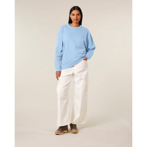 Felpa Girocollo Donna Oversized Stella Paloma - personalizzabile con logo