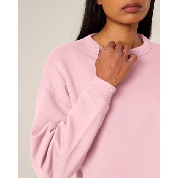 Felpa Girocollo Donna Oversized Stella Paloma - personalizzabile con logo