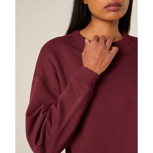 Felpa Girocollo Donna Oversized Stella Paloma - personalizzabile con logo