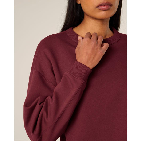 Felpa Girocollo Donna Oversized Stella Paloma - personalizzabile con logo