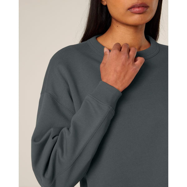 Felpa Girocollo Donna Oversized Stella Paloma - personalizzabile con logo