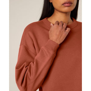 Felpa Girocollo Donna Oversized Stella Paloma - personalizzabile con logo