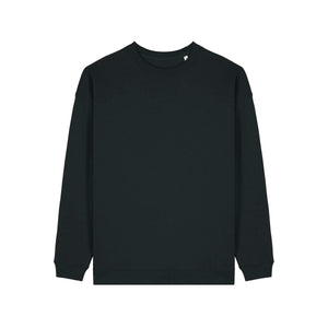 Felpa Girocollo Donna Oversized Stella Paloma nero / S - personalizzabile con logo