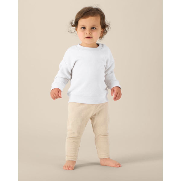 Felpa Girocollo Neonato Iconic Baby Changer bianco / 12-18 m/80-86cm - personalizzabile con logo