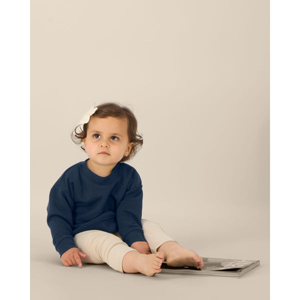 Felpa Girocollo Neonato Iconic Baby Changer blu navy / 6-12 m/68-80cm - personalizzabile con logo