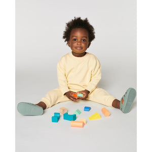 Felpa Girocollo Neonato Iconic Baby Changer giallo / 6-12 m/68-80cm - personalizzabile con logo