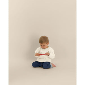 Felpa Girocollo Neonato Iconic Baby Changer natural / 24-36 m/92-98cm - personalizzabile con logo