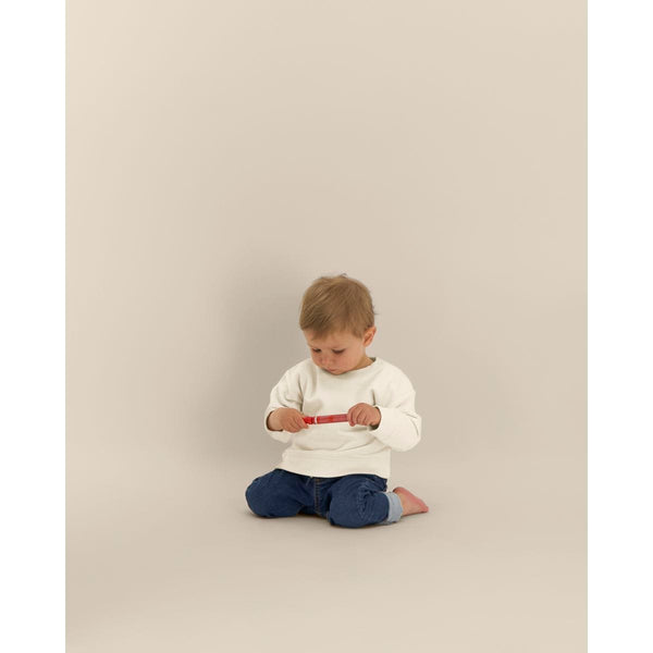 Felpa Girocollo Neonato Iconic Baby Changer natural / 24-36 m/92-98cm - personalizzabile con logo