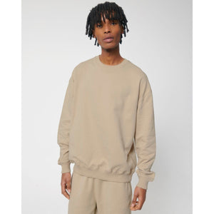 Felpa Girocollo Unisex Boxy Al Tocco Secco Ledger Dry beige / XXS - personalizzabile con logo