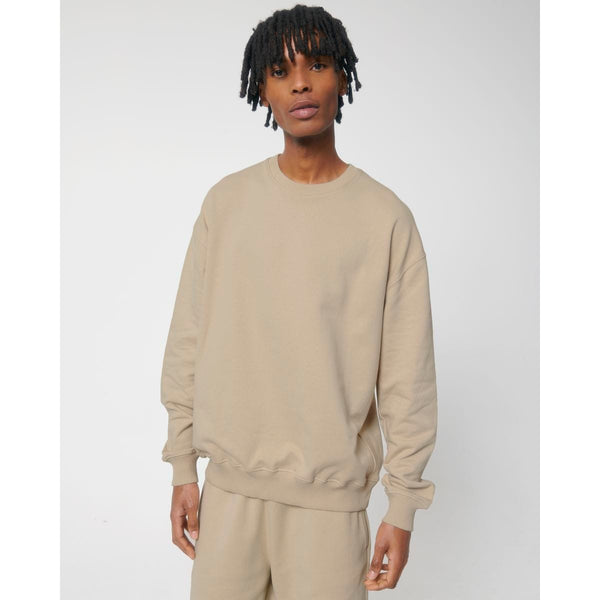 Felpa Girocollo Unisex Boxy Al Tocco Secco Ledger Dry beige / XXS - personalizzabile con logo