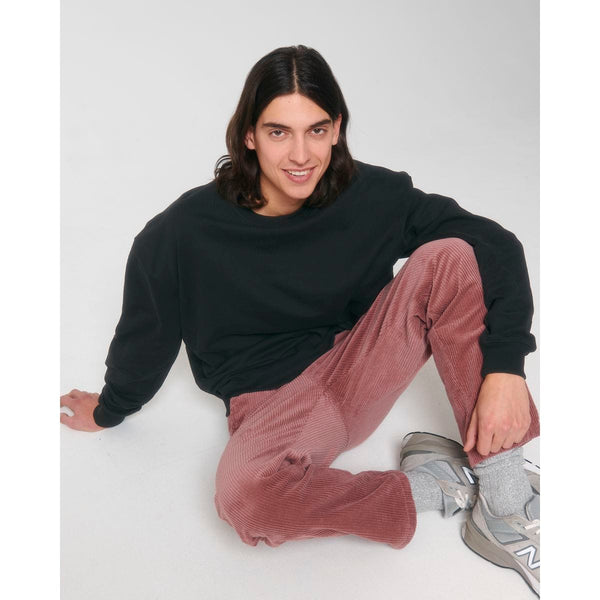 Felpa Girocollo Unisex Boxy Al Tocco Secco Ledger Dry nero / XXS - personalizzabile con logo