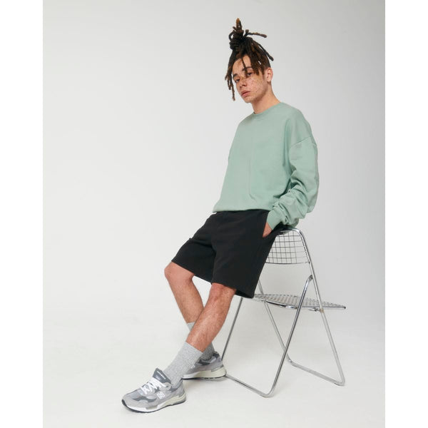 Felpa Girocollo Unisex Boxy Al Tocco Secco Ledger Dry verde / XXS - personalizzabile con logo