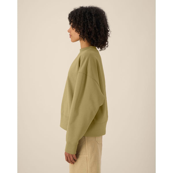 Felpa Girocollo Unisex Boxy In Cotone Riciclato Ryler - personalizzabile con logo