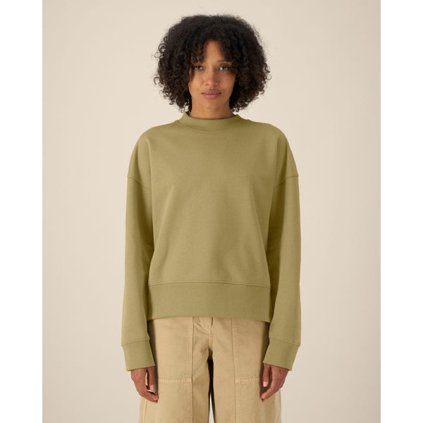Felpa Girocollo Unisex Boxy In Cotone Riciclato Ryler - personalizzabile con logo