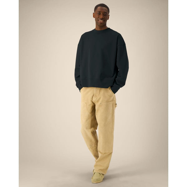 Felpa Girocollo Unisex Boxy In Cotone Riciclato Ryler nero / XXS - personalizzabile con logo
