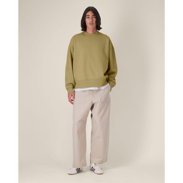 Felpa Girocollo Unisex Boxy In Cotone Riciclato Ryler verde / XXS - personalizzabile con logo