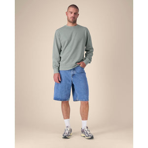 Felpa Girocollo Unisex Garment Dyed In French Terry Matcher Vintage grigio / XXS - personalizzabile con logo