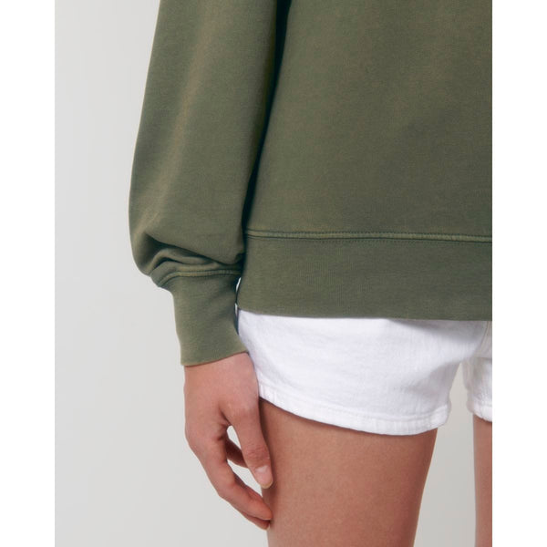 Felpa Girocollo Unisex Garment Dyed In French Terry Matcher Vintage - personalizzabile con logo