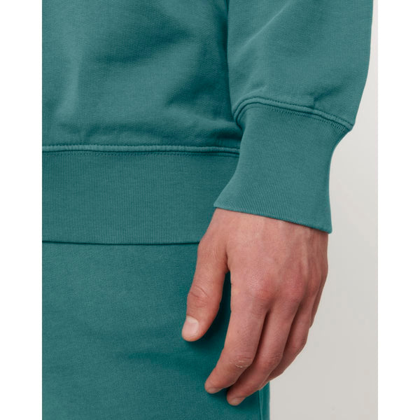 Felpa Girocollo Unisex Garment Dyed In French Terry Matcher Vintage - personalizzabile con logo