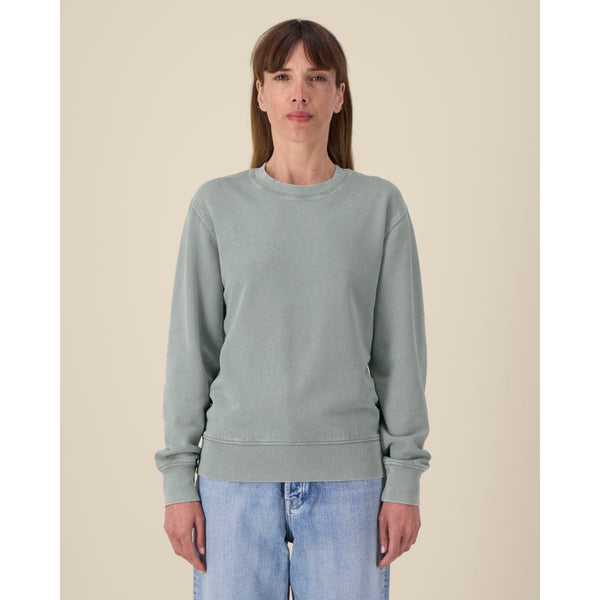 Felpa Girocollo Unisex Garment Dyed In French Terry Matcher Vintage - personalizzabile con logo