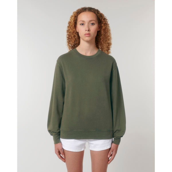 Felpa Girocollo Unisex Garment Dyed In French Terry Matcher Vintage - personalizzabile con logo
