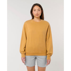 Felpa Girocollo Unisex Garment Dyed In French Terry Matcher Vintage - personalizzabile con logo