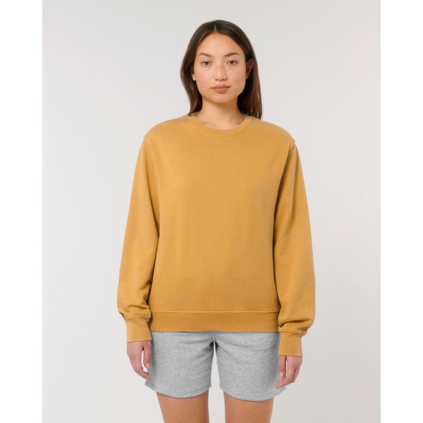 Felpa Girocollo Unisex Garment Dyed In French Terry Matcher Vintage - personalizzabile con logo