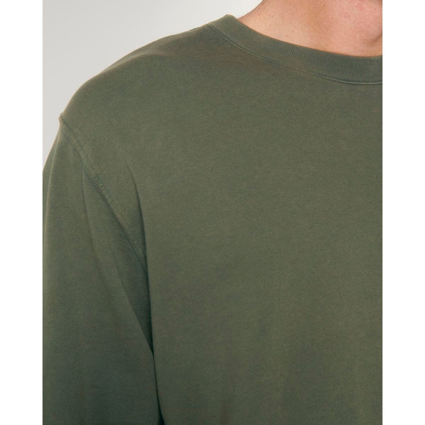 Felpa Girocollo Unisex Garment Dyed In French Terry Matcher Vintage - personalizzabile con logo