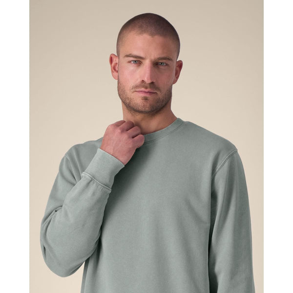 Felpa Girocollo Unisex Garment Dyed In French Terry Matcher Vintage - personalizzabile con logo
