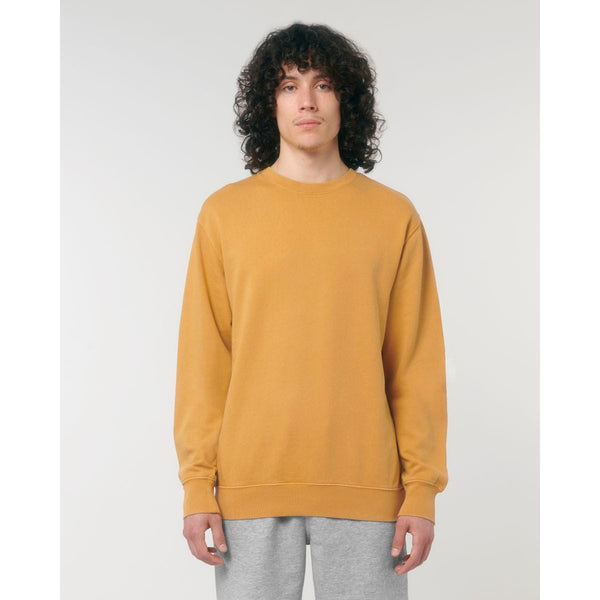 Felpa Girocollo Unisex Garment Dyed In French Terry Matcher Vintage - personalizzabile con logo