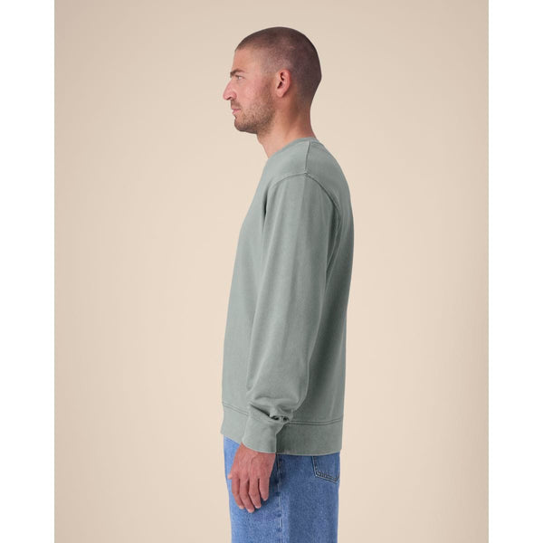 Felpa Girocollo Unisex Garment Dyed In French Terry Matcher Vintage - personalizzabile con logo