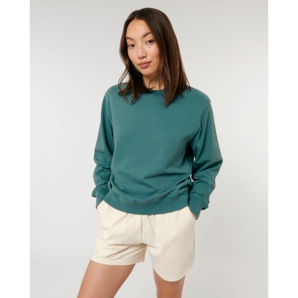 Felpa Girocollo Unisex Garment Dyed In French Terry Matcher Vintage - personalizzabile con logo