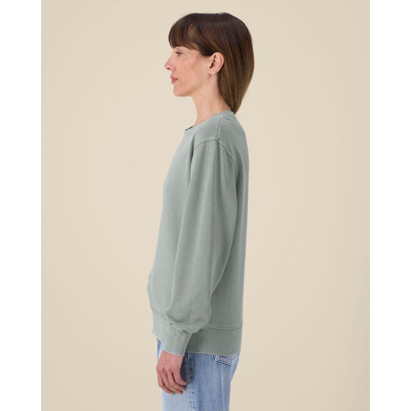 Felpa Girocollo Unisex Garment Dyed In French Terry Matcher Vintage - personalizzabile con logo