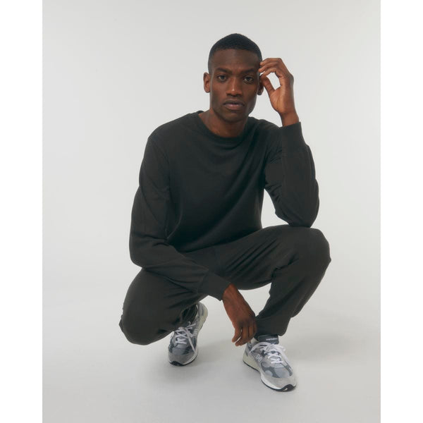 Felpa Girocollo Unisex Garment Dyed In French Terry Matcher Vintage nero / XXS - personalizzabile con logo