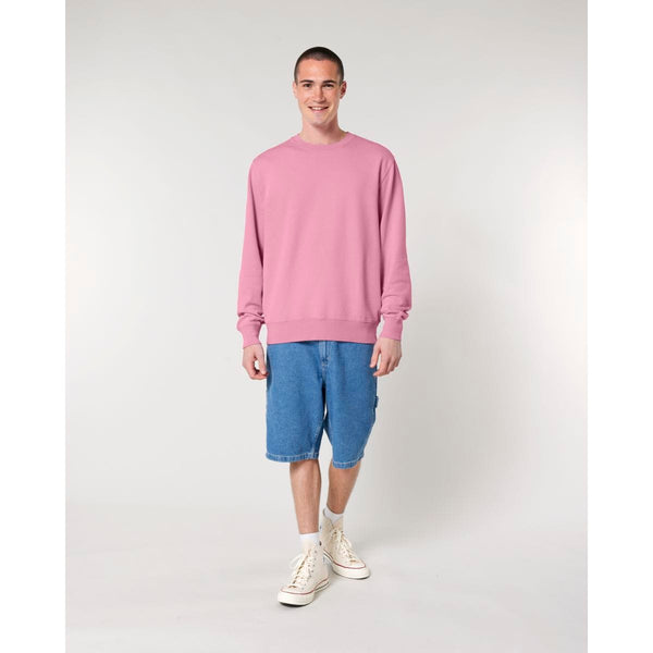Felpa Girocollo Unisex Garment Dyed In French Terry Matcher Vintage rosa / XXS - personalizzabile con logo