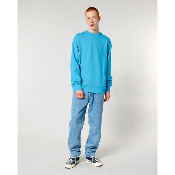 Felpa Girocollo Unisex Iconic Changer 2.0 aqua blue / XS - personalizzabile con logo