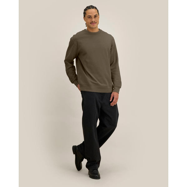 Felpa Girocollo Unisex Iconic Changer 2.0 mosstone / XS - personalizzabile con logo