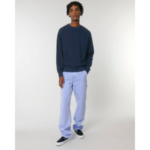 Felpa Girocollo Unisex In French Terry Matcher blu navy / XXS - personalizzabile con logo