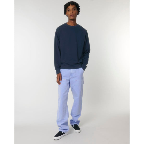 Felpa Girocollo Unisex In French Terry Matcher blu navy / XXS - personalizzabile con logo