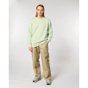 Felpa Girocollo Unisex In French Terry Matcher stem green / XXS - personalizzabile con logo