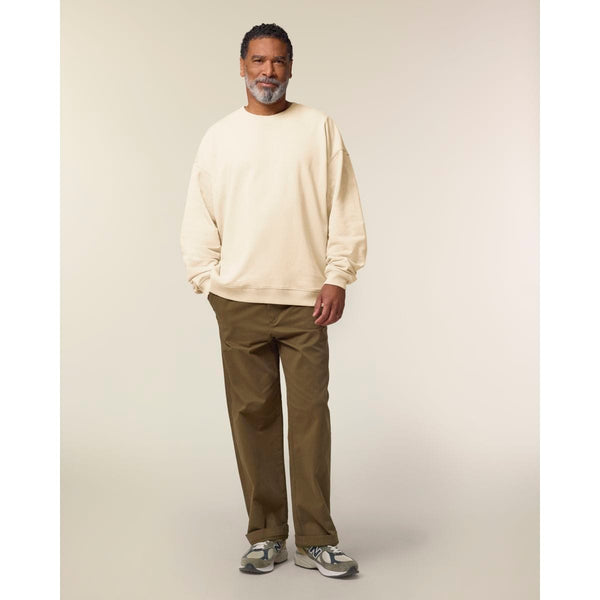 Felpa Girocollo Unisex Oversized Radder 2.0 beige / XXS - personalizzabile con logo