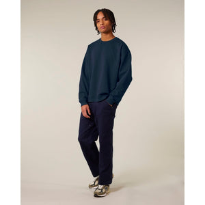 Felpa Girocollo Unisex Oversized Radder 2.0 blu navy / XXS - personalizzabile con logo