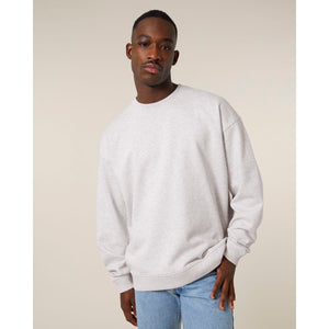 Felpa Girocollo Unisex Oversized Radder 2.0 cool heather grey / XXS - personalizzabile con logo
