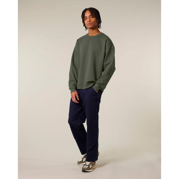Felpa Girocollo Unisex Oversized Radder 2.0 kaki / XXS - personalizzabile con logo