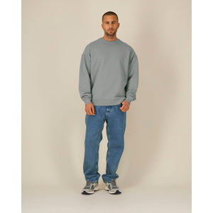 Felpa Girocollo Unisex Oversized Radder 2.0 misty grey / XXS - personalizzabile con logo